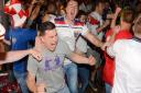 England v Colombia World Cup match. People watching the game in Bar & Beyond.Picture: ANTONY KELLY