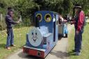 Lark in the Park 2004. 

Fred Albins and David Burton of Tomahawk Circle hold-up the train ride in the park. Picture: COLIN SHAW