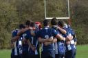 Chelmsford huddle during their defeat at Upper Clapton. Picture: ROB EVANS