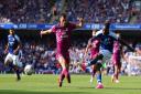 Freddie Ladapo (right) in action during Ipswich Town's 3-2 win against Cardiff.