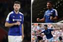 Clockwise from L-R: Cameron Burgess, Massimo Luongo and George Hirst. James Wall says they embody Ipswich Town's spirit