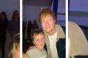 Ed Sheeran made a surprise appearance at a school production. Pictured: Ed Sheeran and Ted Parsons-Brown