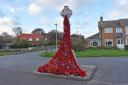 The amazing display of poppies adorning the Pakefield War Memorial in Lowestoft ahead of Remembrance services. Picture: Mick Howes