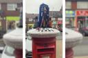 An out-of-this-world post box topper has popped up in Ipswich