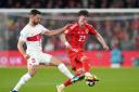 Nathan Broadhead came close to scoring his third international goal in Wales' draw against Turkey