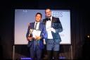 Nabindra Gurung receiving his award from Samuel Leeds