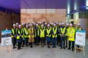 Health leaders at the site of a new health hub in King's Lynn