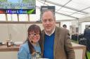 Masterchef contestant Thuy Hoang and Andy Newman at the East Anglian Game and Country Fair