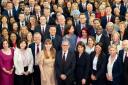 Prime Minister Sir Keir Starmer (centre front) stands with Labour Party MPs, who won seats in the 2024 General Election, at Church House in Westminster.