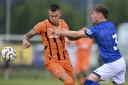 Leif Davis (right) in action during Ipswich Town's 1-0 friendly win against Shakhtar Donetsk.