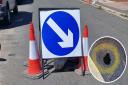 A sinkhole has opened up in Lowestoft