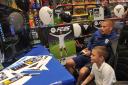 Caden Allen taking on Clarke at FC25 during a launch event at Smyths Toys in Ipswich.