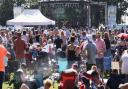 Crowds enjoying the inaugural Nearly Festival of tribute bands at Oulton Broad in 2019.