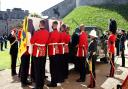 Pall bearers at the Duke of Edinburgh's funeral, including, Lieutenant General Sir James Hockenhull