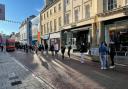 The queue for Ipswich's Primark stretched down to Museum Street