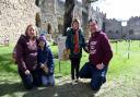 Rebecca, Josie, Freddie and Andrew Oldershaw take part in the Easter hunt