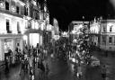 Busy night on the Cornhill as the Christmas lights were switched on  Picture: RICHARD SNASDELL