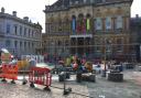 The barriers on the Cornhill should soon come down.  Picture: ARCHANT