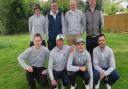 Felixstowe Ferry's Hambro team: Back (from left): Paul Waring, Neil Meadows, Billy McLeod and Steve Sayers. Front: Greg Hills, Jimmy Price (captain), Ben Sayers and Adam Sheldrake. Photograph: TONY GARNETT