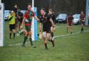 Harrison Pickett runs in a Colchester try in their 54-17 win at Luton. Picture: MAGGIE WHITEMAN