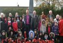 The dedication at the new war memorial Picture: WEST SUFFOLK COUNCILS