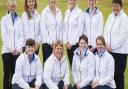 Suffolk Ladies� in County finals at Felixstowe. Back row (from left): Fiona Edmond, Lottie Whyman, Amanda Norman, Jo Woodward, Abbie Symonds and Sharon Luckman. Front: Alice Barlow, Lils James, Vicki Inglis and Vanessa Bell (captain). Photo: