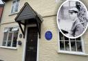 Basil Brown's home in Rickinghall and the blue plaque