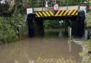 Roads in Needham Market are flooded