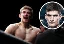 Suffolk UFC star Arnold Allen, left, faces Movsar Evloev, inset, at UFC 297 in Toronto on Saturday night