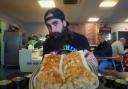 A social media star took on a burrito challenge in Suffolk