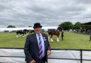 Mark Donsworth watching heavy horses at the Suffolk Show