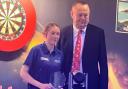 A teenage darts sensation from Suffolk was crowned queen of England in a national championship last weekend.