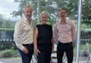 From left to right: Alan Beddie and Katy Thompson, both of PINCH, and Andrew Bell, centre manager of The Epicentre.