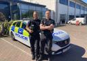 PC James Wiles (left) and PC David Cook (right), both part of the Response Investigations Team