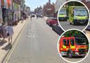 An ambulance and three fire crews attended a medical emergency in a Suffolk town this week