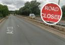 A emergency road closure has been issued for burst water mains