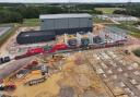 The last transformer arrives at the East Anglia THREE onshore converter station in Bramford, near Ipswich