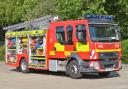 A fire crew from Bury St Edmunds were attending a tree that was 'well alight'