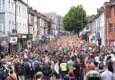 Anti-racist demonstrators flooded the streets of Walthamstow in a peaceful response to the threat of a far-right protest.