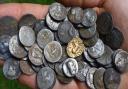 A hoard of coins found at Helmingham Hall are expected to sell for £75,000