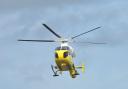 An air ambulance attended a crash in Ringshall