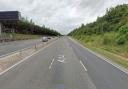 The A14 near Newmarket, where the crash happened