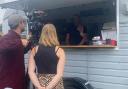 Filming for a popular BBC One show has taken place at a Suffolk mobile cafe.