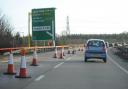 Drivers are being warned of delays as several slip roads on the A14 will be closed.