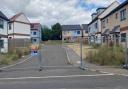 The homes have not been finished and are fenced