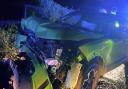 A woman was taken to hospital after a crash with a tree on a Suffolk country road