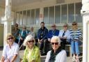 Felixstowe Friends Bereavement Benches alongside Hospice Team