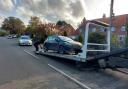 Police seized an uninsured vehicle in east Suffolk