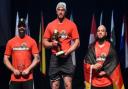 Jake Allen (centre), Europe's strongest man under 90kg is getting ready for the World Championships in America