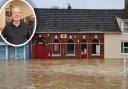 Roger Tripp has since returned to the Post Office's Riverside home, which was flooded during Storm Babet